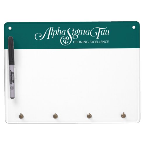 Alpha Sigma Tau Logo Dry Erase Board With Keychain Holder