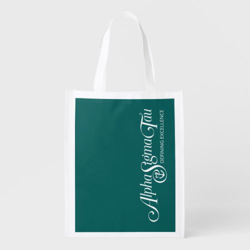 Alpha Sigma Tau Logo Grocery Bag