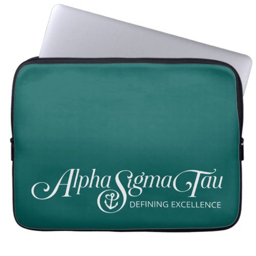 Alpha Sigma Tau Logo Laptop Sleeve