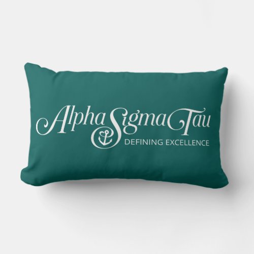 Alpha Sigma Tau Logo Lumbar Pillow