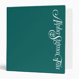 Alpha Sigma Tau Logo No Tagline 2 3 Ring Binder