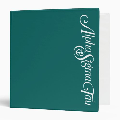 Alpha Sigma Tau Logo No Tagline 2 3 Ring Binder