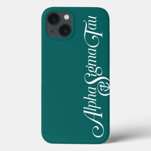 Alpha Sigma Tau Logo No Tagline 2 iPhone 13 Case