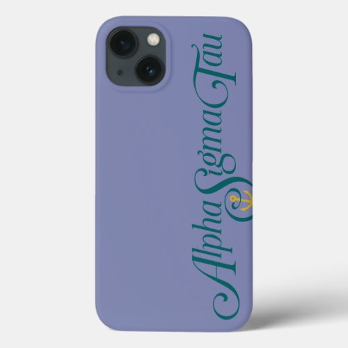 Alpha Sigma Tau Logo No Tagline iPhone 13 Case