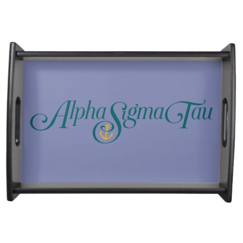 Alpha Sigma Tau Logo No Tagline Serving Tray