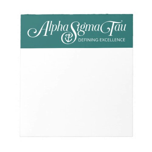 Alpha Sigma Tau Logo Notepad