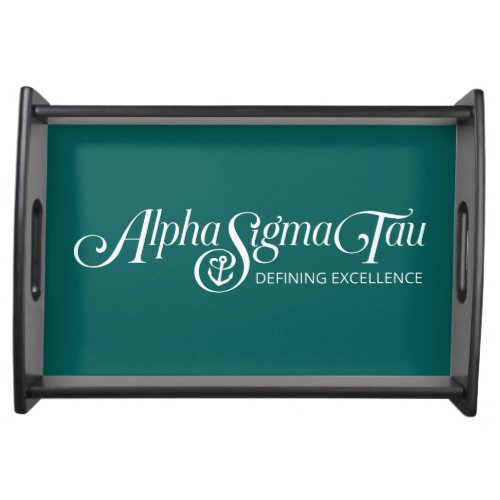 Alpha Sigma Tau Logo Serving Tray