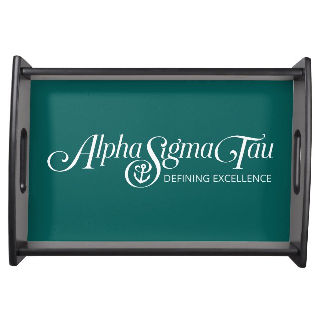 Alpha Sigma Tau Logo Serving Tray (Front)