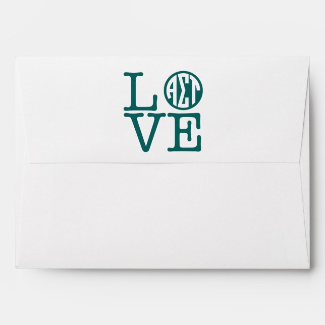 Alpha Sigma Tau Love Envelope (Back (Top Flap))
