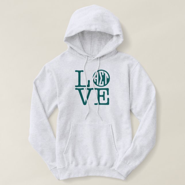 Alpha Sigma Tau Love Hoodie (Design Front)
