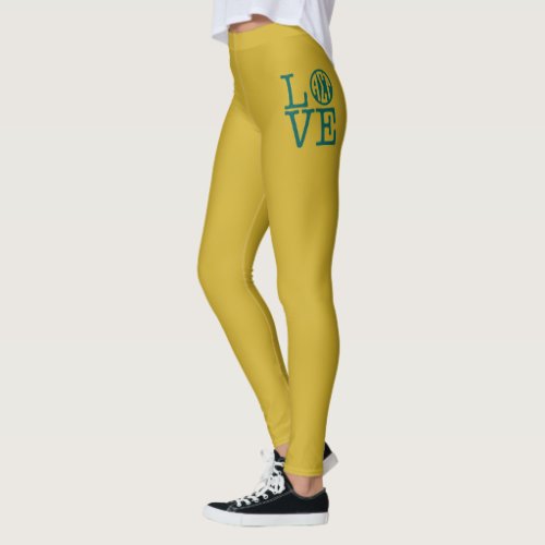 Alpha Sigma Tau Love Leggings