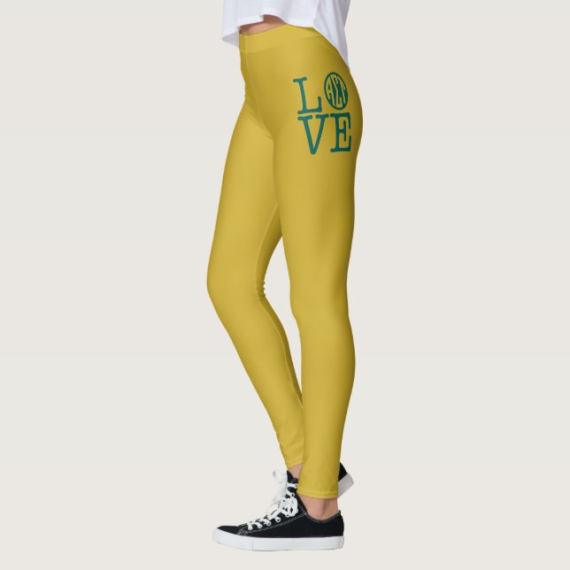 Alpha Sigma Tau Love Leggings (Left)