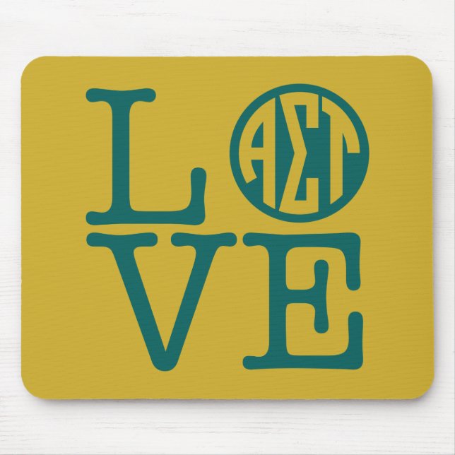 Alpha Sigma Tau Love Mouse Pad (Front)