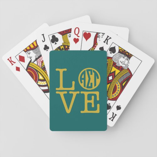 Alpha Sigma Tau Love Poker Cards