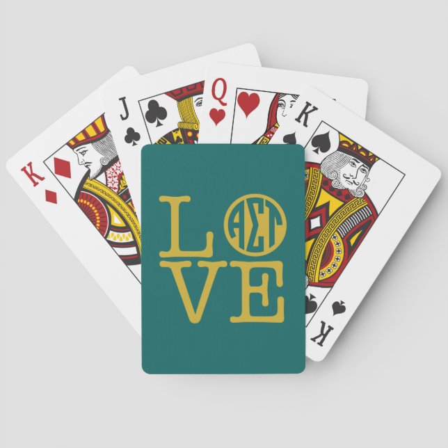 Alpha Sigma Tau Love Poker Cards (Back)