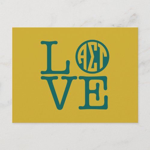 Alpha Sigma Tau Love Postcard
