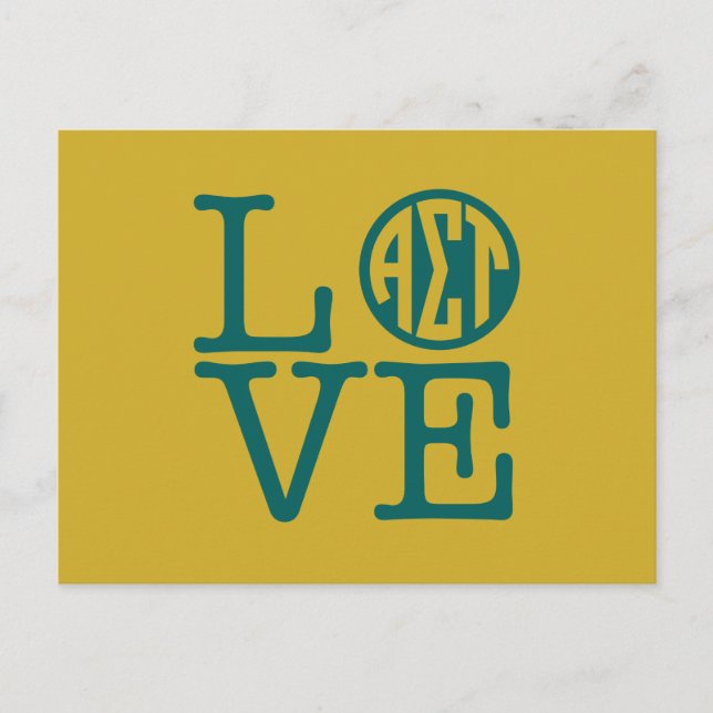 Alpha Sigma Tau Love Postcard (Front)