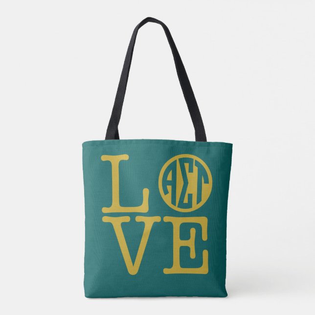 Alpha Sigma Tau Love Tote Bag (Back)
