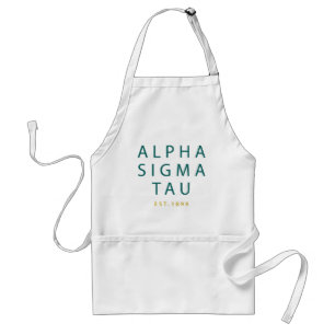 Alpha Sigma Tau Modern Type Adult Apron
