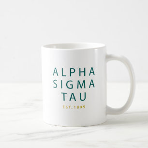 Alpha Sigma Tau Modern Type Coffee Mug