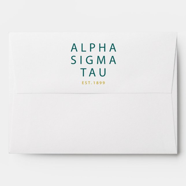 Alpha Sigma Tau Modern Type Envelope (Back (Top Flap))
