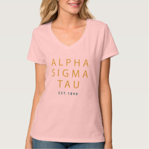 Alpha Sigma Tau Modern Type T-Shirt