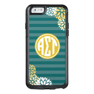 Alpha Sigma Tau   Monogram Stripe Pattern OtterBox iPhone 6/6s Case