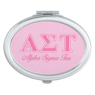 Alpha Sigma Tau Pink Letters Vanity Mirror