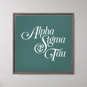 Alpha Sigma Tau Script Canvas Print