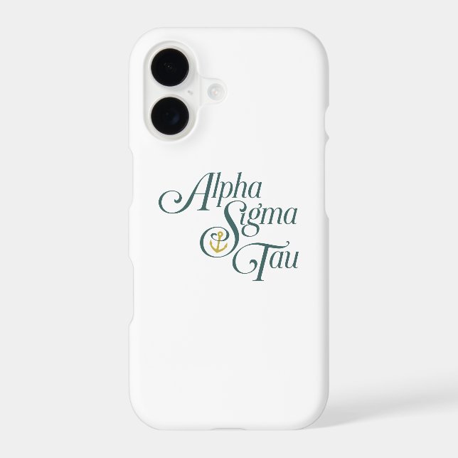 Alpha Sigma Tau Script Case-Mate iPhone Case (Back)
