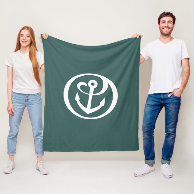 Alpha Sigma Tau Script Fleece Blanket (In Situ)