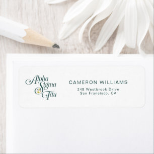 Alpha Sigma Tau Script Label