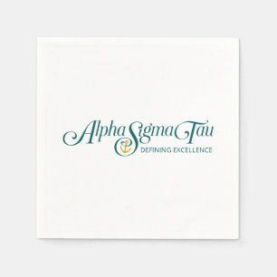 Alpha Sigma Tau Script Napkins