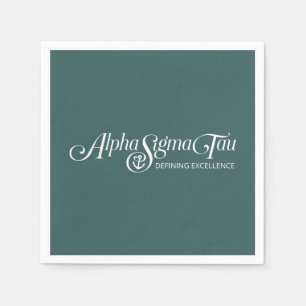 Alpha Sigma Tau Script Napkins