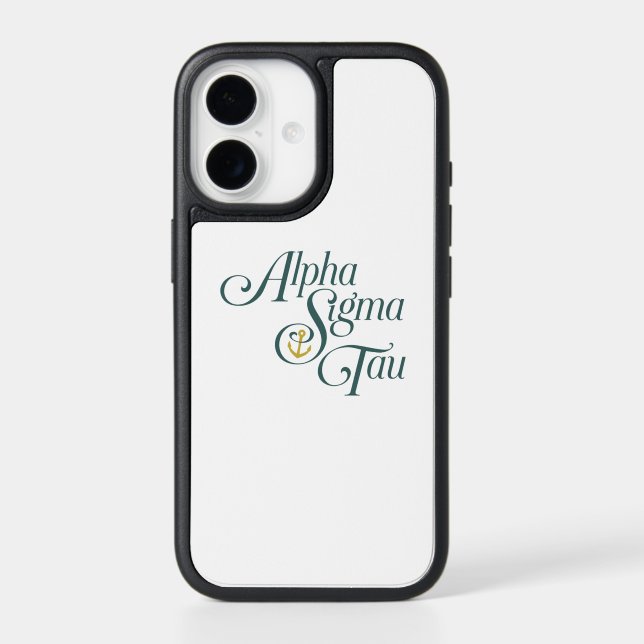 Alpha Sigma Tau Script Otterbox iPhone Case (Back)
