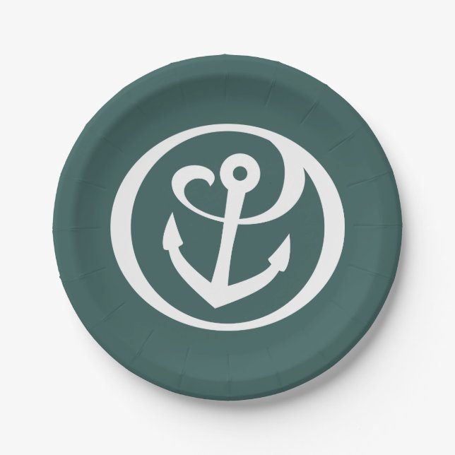 Alpha Sigma Tau Script Paper Plates (Front)