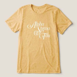 Alpha Sigma Tau Script Tri-Blend Shirt