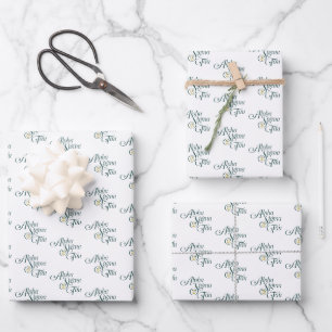 Alpha Sigma Tau Script Wrapping Paper Sheets