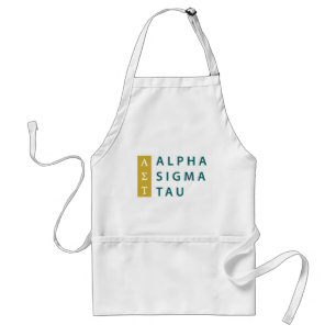 Alpha Sigma Tau Stacked Adult Apron