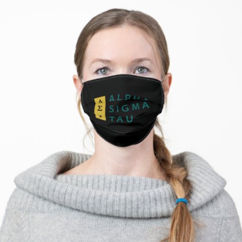 Alpha Sigma Tau Stacked Adult Cloth Face Mask