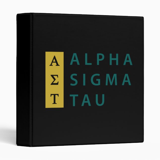 Alpha Sigma Tau Stacked Binder (Front/Spine)