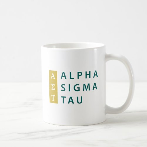 Alpha Sigma Tau Stacked Coffee Mug