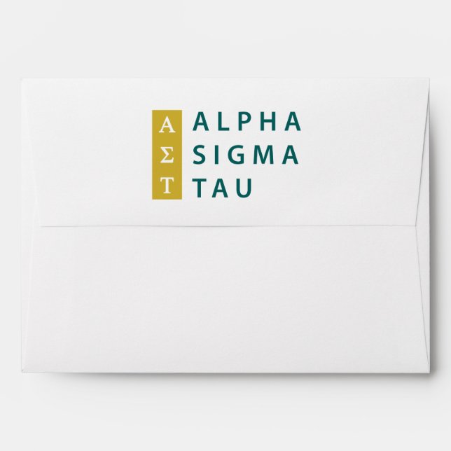 Alpha Sigma Tau Stacked Envelope (Back (Top Flap))