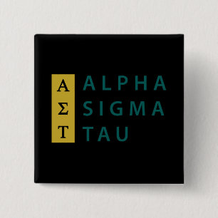 Alpha Sigma Tau Stacked Pinback Button