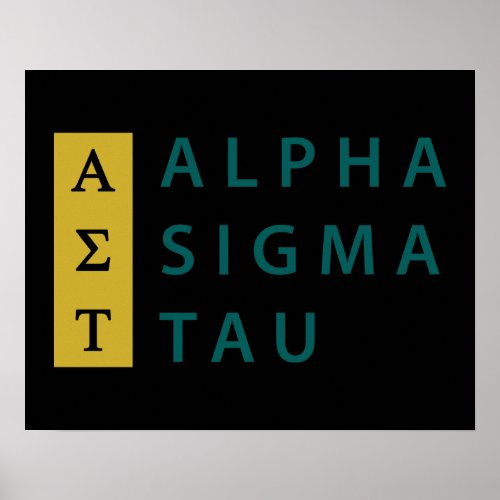 Alpha Sigma Tau Stacked Poster