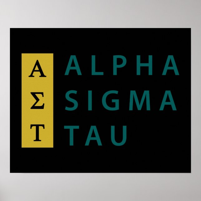 Alpha Sigma Tau Stacked Poster (Front)