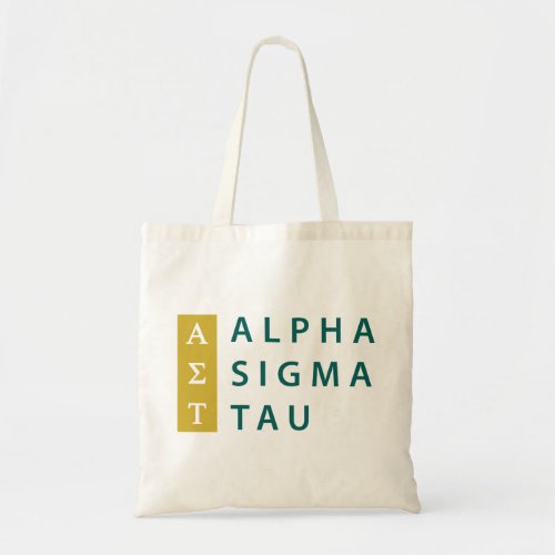 Alpha Sigma Tau Stacked Tote Bag