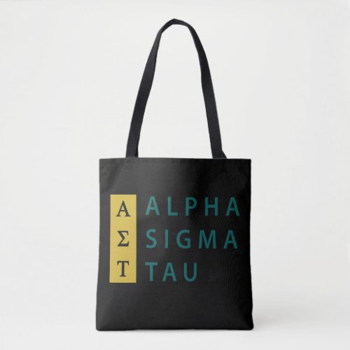 Alpha Sigma Tau Stacked Tote Bag