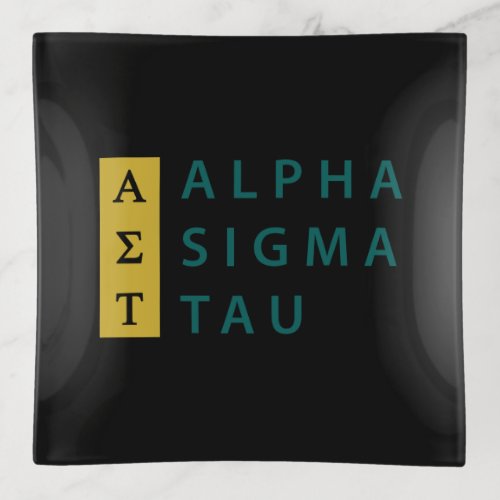 Alpha Sigma Tau Stacked Trinket Tray