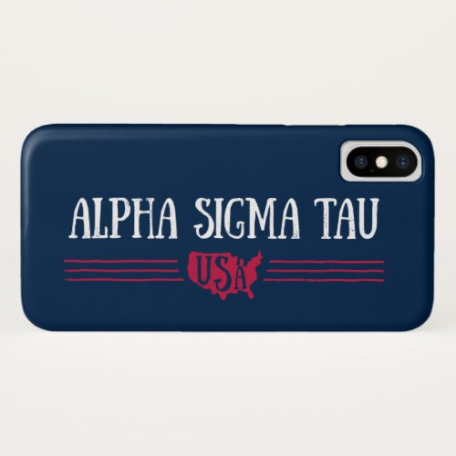 Alpha Sigma Tau USA iPhone X Case